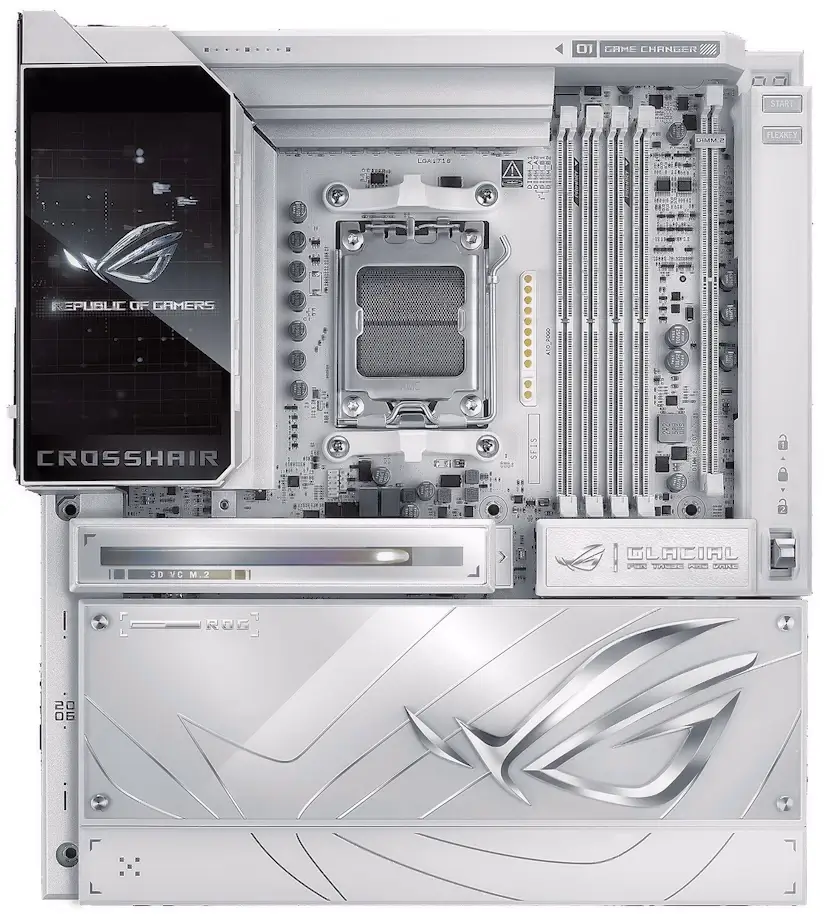 Montaje Placa Base ASUS ROG CROSSHAIR X870E GLACIAL Madrid Reparar PC Madrid - Montaje Placa Base ASUS ROG CROSSHAIR X870E GLACIAL Madrid